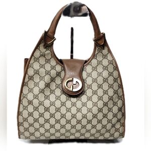 Gucci Beige and Brown Monogram
